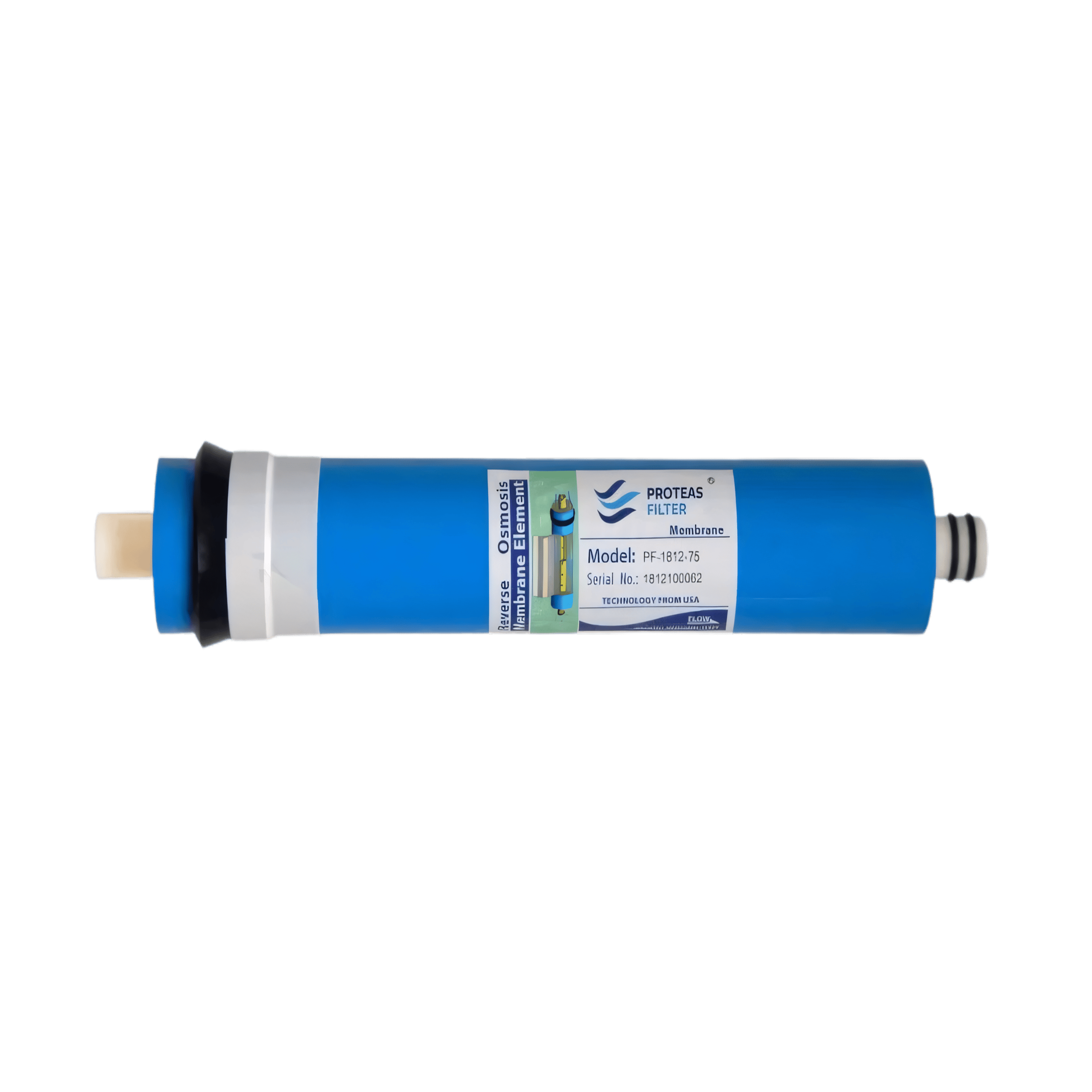 Μεμβράνη αντίστροφης όσμωσης Proteas - PR-1812-75GPD